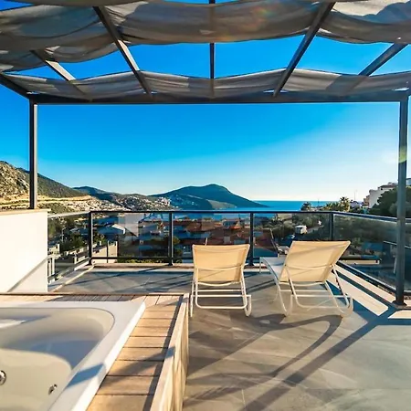 For 10 People With Sea View In Kalkan Center Willa *