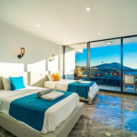 Willa For 10 People With Sea View In Kalkan Center *