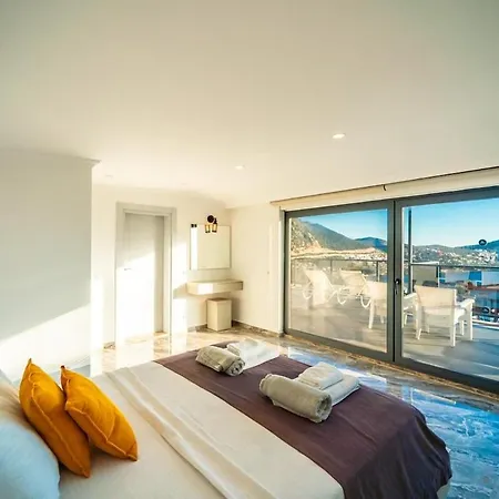 For 10 People With Sea View In Kalkan Center