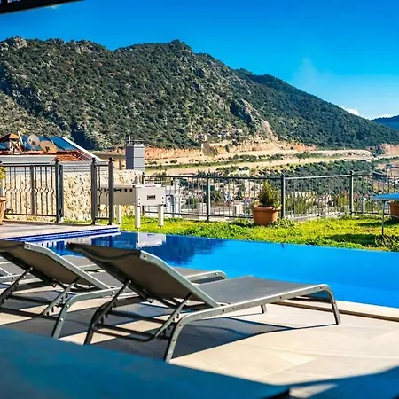 Willa For 10 People With Sea View In Kalkan Center