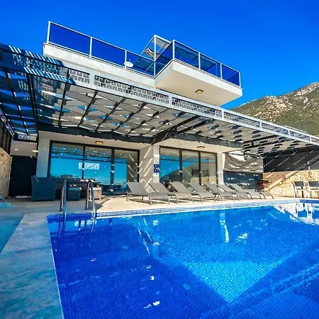 Willa For 10 People With Sea View In Kalkan Center *