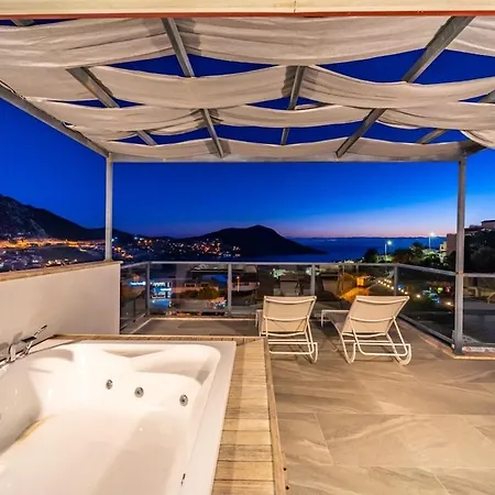 Willa For 10 People With Sea View In Kalkan Center *